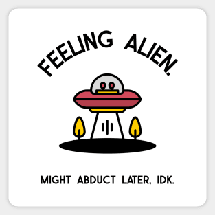 alien abduction Sticker